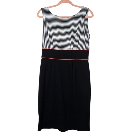 Perceptions Striped Sleeveless Dress - Picture 1 of 6